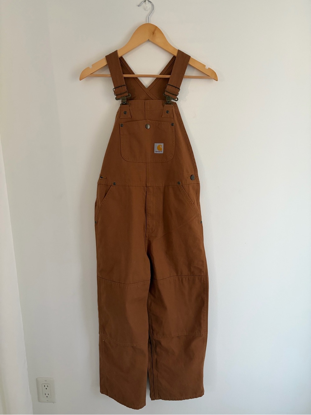 Carhartt Brown Workwear Bib Overalls - Youth perfect condition